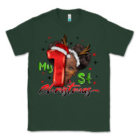 Sports Green my first christmas african girl Classic Tee - BarkalooDesign