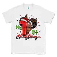 White my first christmas african girl Classic Tee - BarkalooDesign
