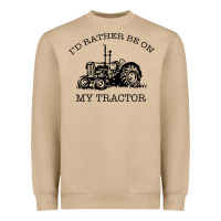 Mushroom I D Rather Be On My Tractor Heavyweight Sweatshirt - Bettercallsaul