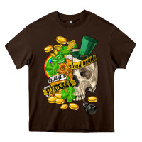 Chocolate Brown when you are dead inside but its st.patricks Heavy Core Tee - FaDigitalArtStudio