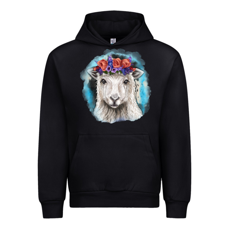 Sunflower Sheep With Background Urban Hoodie by RanaPortraitStore | Teevron