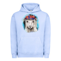 Pigment Grape Ice Sunflower Sheep With Background Urban Hoodie - RanaPortraitStore