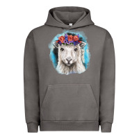 Pigment Tornado Sunflower Sheep With Background Urban Hoodie - RanaPortraitStore