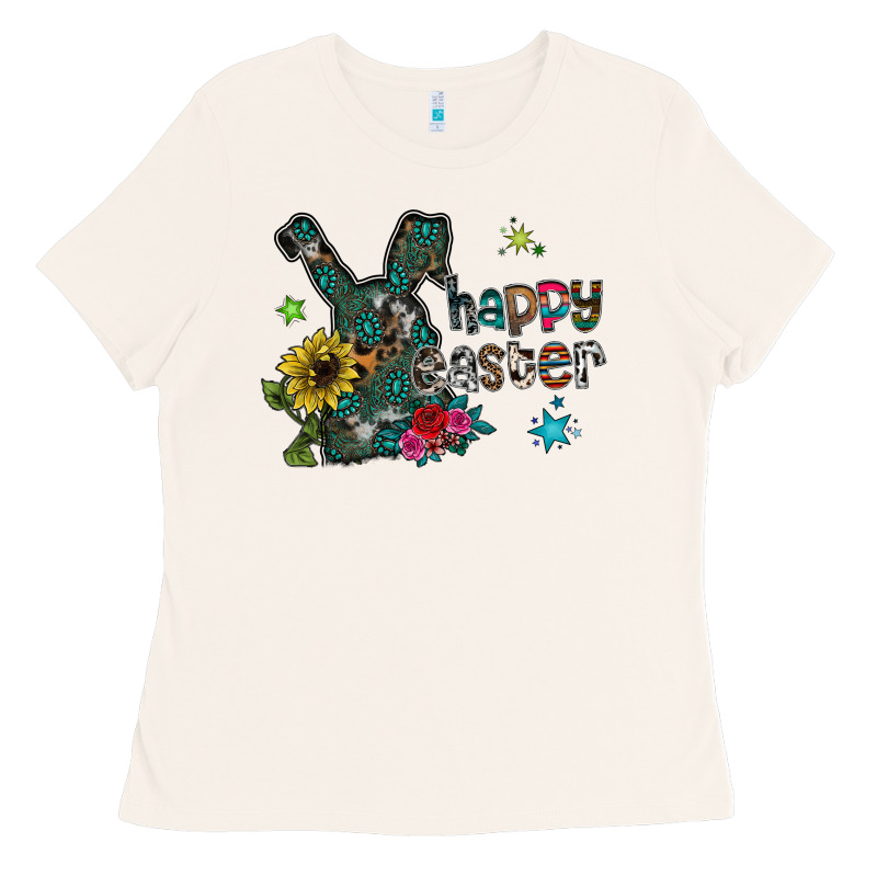 Happy Easter Ladies Tee by CowhideDigitalArt | Teevron