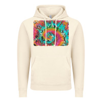 Vintage Artic tie dye leopard cowhide glitter background Vintage Hoodie - Artiststas