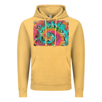 Vintage Mustard tie dye leopard cowhide glitter background Vintage Hoodie - Artiststas