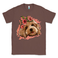 Chestnut cockapoo floral pink glitter Classic Tee - Jasminsmagicworld
