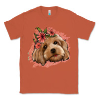 Copper cockapoo floral pink glitter Classic Tee - Jasminsmagicworld