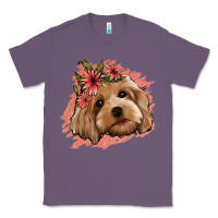 Lavender cockapoo floral pink glitter Classic Tee - Jasminsmagicworld