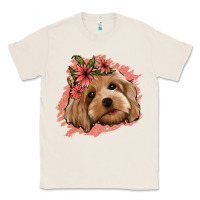 Natural cockapoo floral pink glitter Classic Tee - Jasminsmagicworld