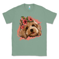 Sage cockapoo floral pink glitter Classic Tee - Jasminsmagicworld