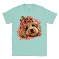 Seafoam cockapoo floral pink glitter Classic Tee - Jasminsmagicworld
