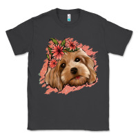 Smoke cockapoo floral pink glitter Classic Tee - Jasminsmagicworld