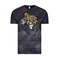 Cloud Black Happy Easter Texas Vintage Tee - CowhideDigitalArt