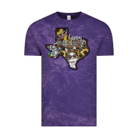 Cloud Purple Happy Easter Texas Vintage Tee - CowhideDigitalArt
