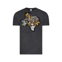 Vintage Black Happy Easter Texas Vintage Tee - CowhideDigitalArt