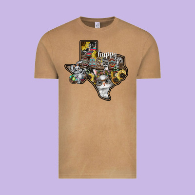 Happy Easter Texas Vintage Tee Designed By Cowhidedigitalart