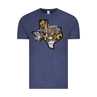 Vintage Denim Happy Easter Texas Vintage Tee - CowhideDigitalArt