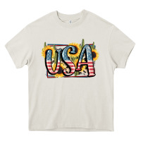 Cream USA 4th of July Heavy Core Tee - FaDigitalArtStudio