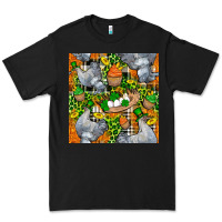 Black St. Patricks Chicken With Cupcake Leopard Premium Tee - FaDigitalArtStudio
