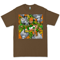 Cacao St. Patricks Chicken With Cupcake Leopard Premium Tee - FaDigitalArtStudio