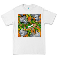 White St. Patricks Chicken With Cupcake Leopard Premium Tee - FaDigitalArtStudio