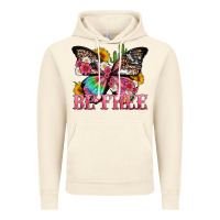 Vintage Artic be free with butterfly and cactus flowers Vintage Hoodie - Artiststas