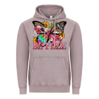 Vintage Zinc be free with butterfly and cactus flowers Vintage Hoodie - Artiststas