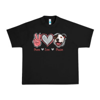 Black Peace Love Pitties Urban Heavy Tee - Jasminsmagicworld