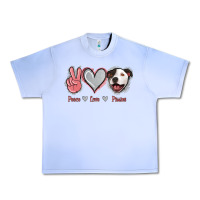 Grape Ice Peace Love Pitties Urban Heavy Tee - Jasminsmagicworld