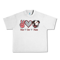 Lunar Rock Peace Love Pitties Urban Heavy Tee - Jasminsmagicworld