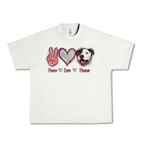 Pistachio Peace Love Pitties Urban Heavy Tee - Jasminsmagicworld