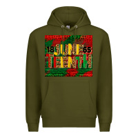 Army Green juneteenth 1865 tumbler Premium Hoodie - BarkalooDesign