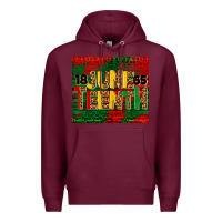 Burgundy juneteenth 1865 tumbler Premium Hoodie - BarkalooDesign