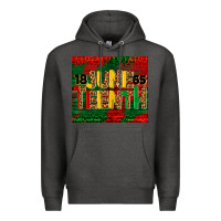 Charcoal Heather juneteenth 1865 tumbler Premium Hoodie - BarkalooDesign