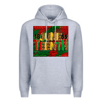 Heather Grey juneteenth 1865 tumbler Premium Hoodie - BarkalooDesign