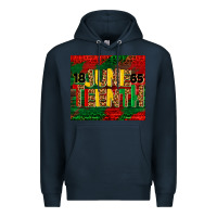Navy juneteenth 1865 tumbler Premium Hoodie - BarkalooDesign