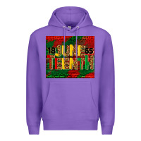 Purple juneteenth 1865 tumbler Premium Hoodie - BarkalooDesign