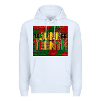 White juneteenth 1865 tumbler Premium Hoodie - BarkalooDesign
