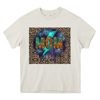 Cream Leopard mom Heavy Core Tee - FaDigitalArtStudio
