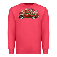 Cardinal christmas truck with farm animals Premium Sweatshirt - RanaPortraitStore