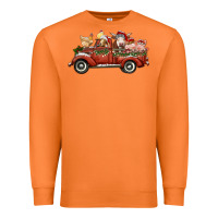 Carrot christmas truck with farm animals Premium Sweatshirt - RanaPortraitStore