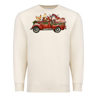 Sandshell christmas truck with farm animals Premium Sweatshirt - RanaPortraitStore