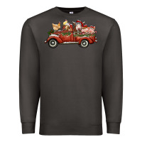 Smoke christmas truck with farm animals Premium Sweatshirt - RanaPortraitStore