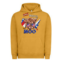 Pigment Peanut Butter Red White And Moo Cow Urban Hoodie - RanaPortraitStore