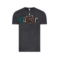 Vintage Black Happy Easter Vintage Tee - CowhideDigitalArt