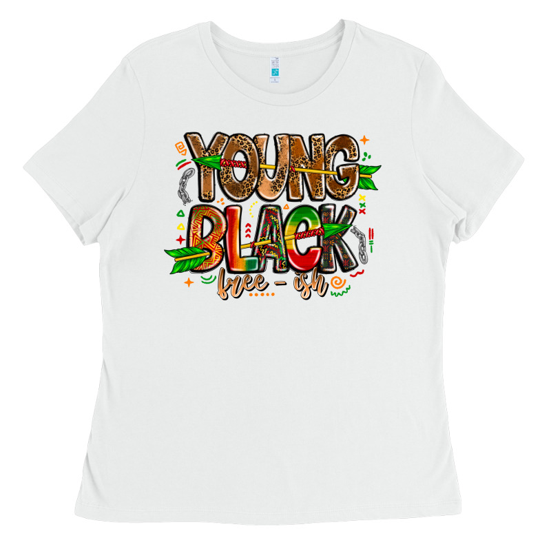 Young Black Free Ish Ladies Tee by CowhideDigitalArt | Teevron