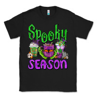 Black Spooky Season Coffee Cups Classic Tee - FaDigitalArtStudio