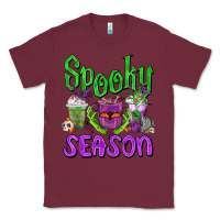 Burgundy Spooky Season Coffee Cups Classic Tee - FaDigitalArtStudio
