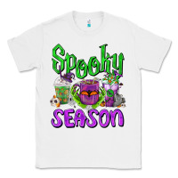 White Spooky Season Coffee Cups Classic Tee - FaDigitalArtStudio
